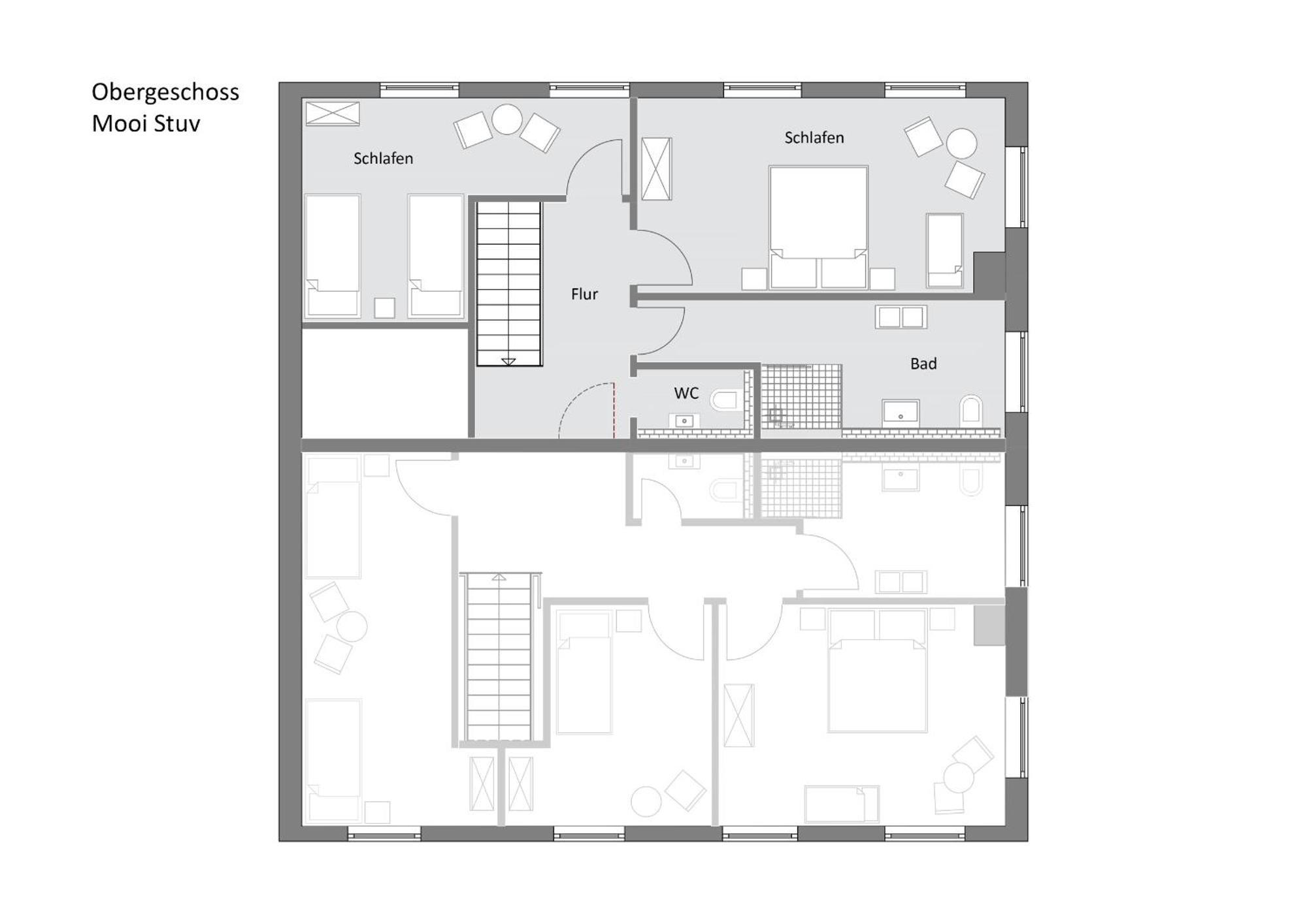 Mooi Stuv , Maisonettenwohnung , Gulfhof , Kachelofen ノルデン エクステリア 写真